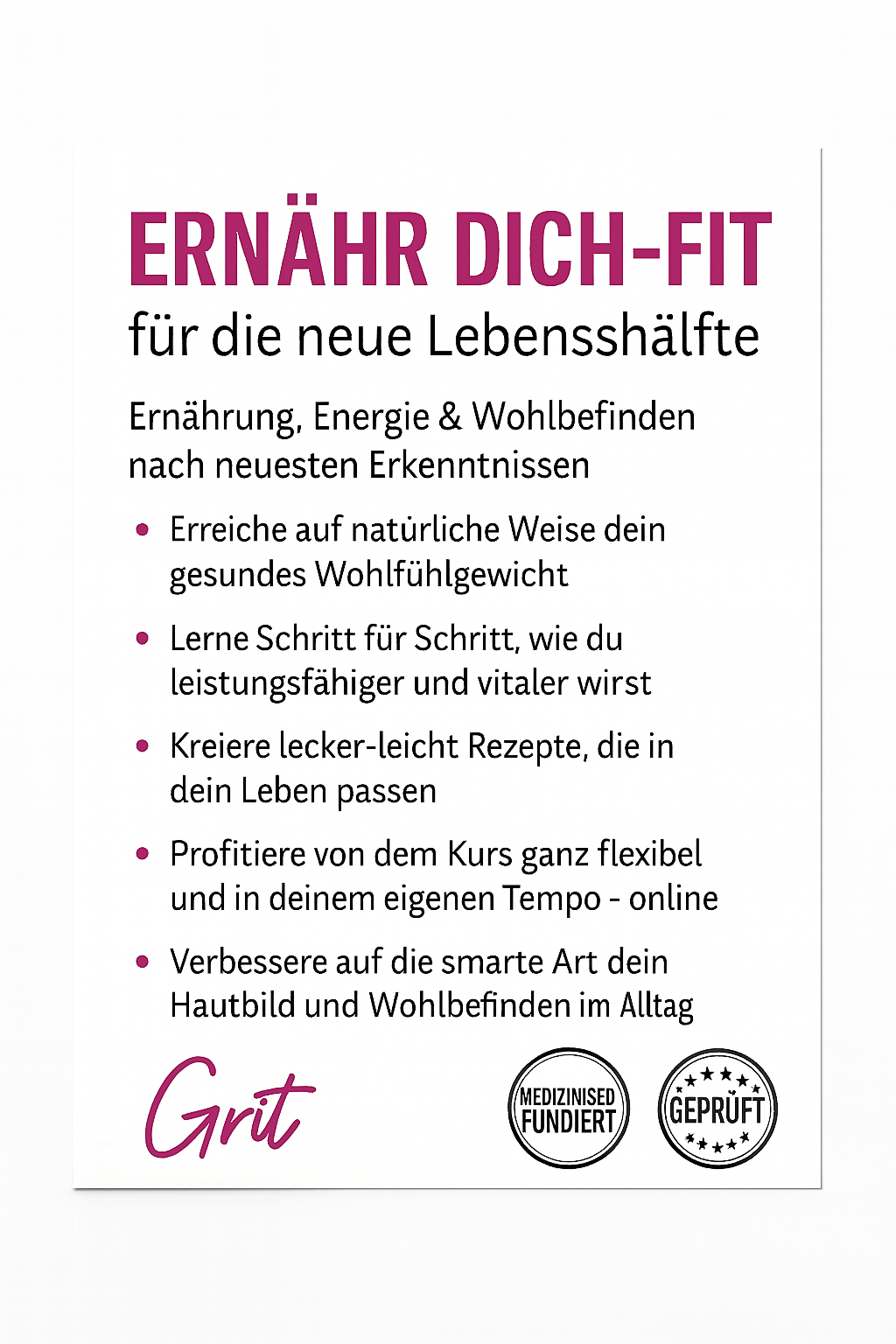 ERNÄHRUNGS - FIT